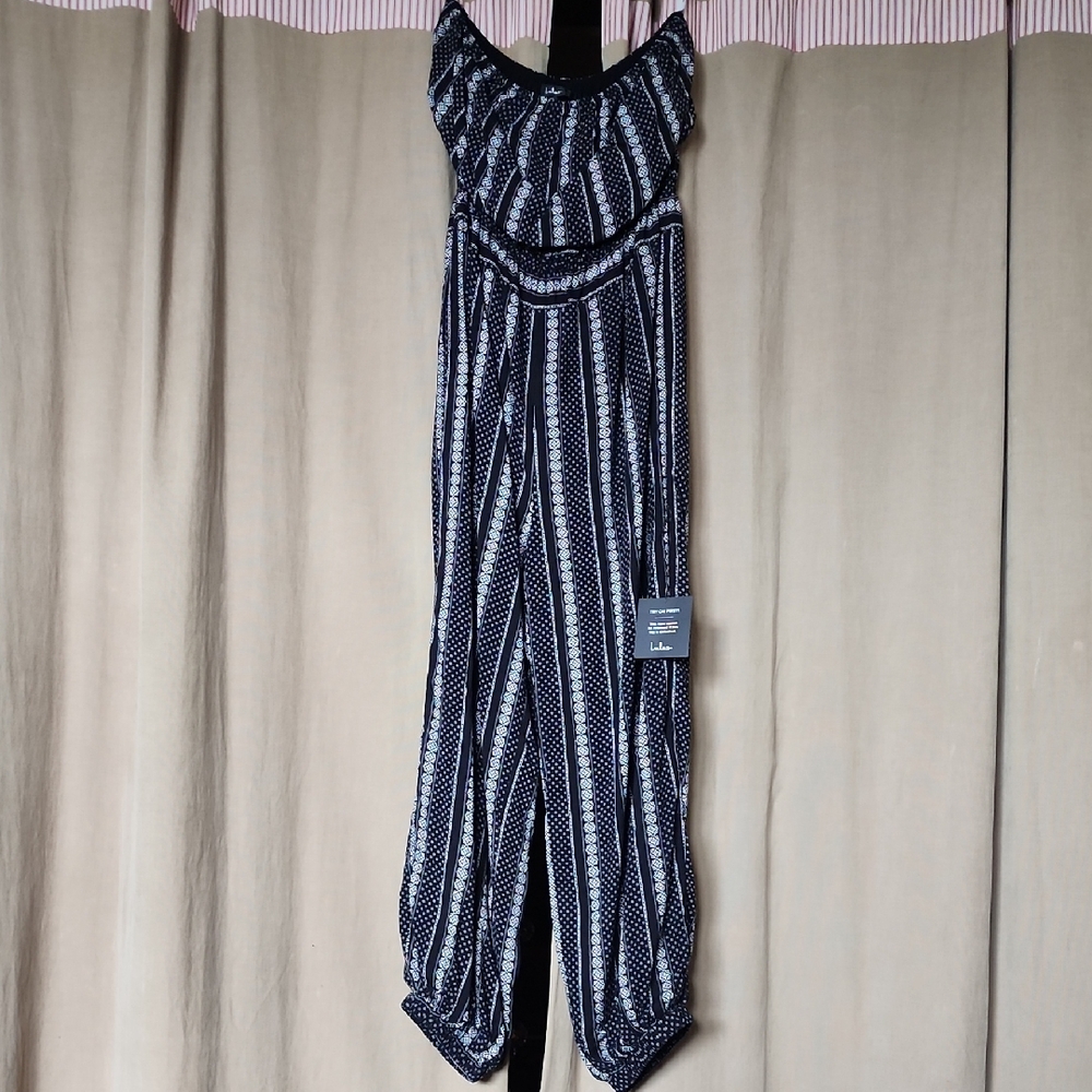 Black & White Patterned Jumpsuit